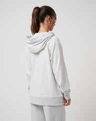 Heather Light Grey Travis Mathew Off Script 2.0 Cloud Full Zip Hoodie