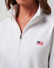 White Travis Mathew Tasmin Half Zip