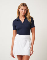 Navy Blazer Travis Mathew Moveknit Vneck Polo