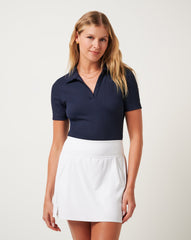 Navy Blazer Travis Mathew Moveknit Vneck Polo