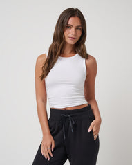 White Travis Mathew Skyline Jersey Tank