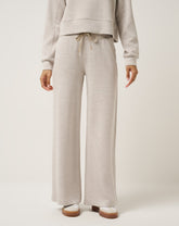 Heather Savannah Tan Travis Mathew Skyloft Soft Wide Leg Pant