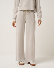 Heather Savannah Tan Travis Mathew Skyloft Soft Wide Leg Pant