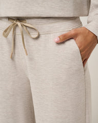 Heather Savannah Tan Travis Mathew Skyloft Soft Wide Leg Pant