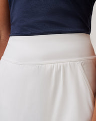 White Travis Mathew Moveknit Game Set Match Skort