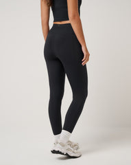 Black Travis Mathew Moveknit Tie Bonded Legging