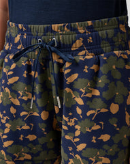 Navy Blazer Floral Multi Travis Mathew Cloud Fleece Stellar Short 2.0