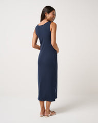 Navy Blazer Travis Mathew Cloud Rib Button Tank Dress