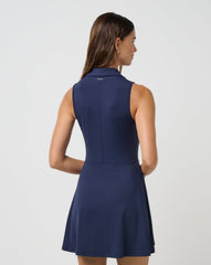 Navy Blazer Travis Mathew Moveknit Sleeveless Polo Dress 2.0