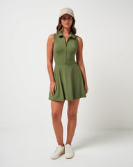 Clover Travis Mathew Moveknit Sleeveless Polo Dress 2.0
