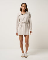 Heather Savannah Tan Travis Mathew Skyloft Soft Zip Dress