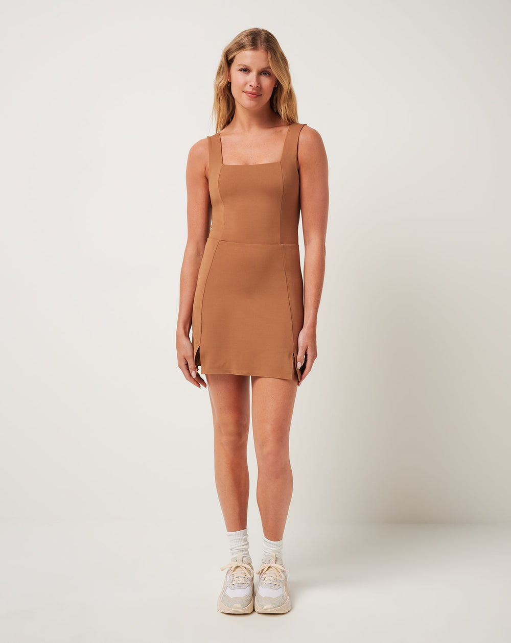 Heather Chestnut Travis Mathew Moveknit Sleeveless Dress