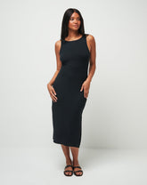 Black Travis Mathew Cloud Rib Hadley Wood Dress