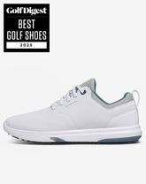 White/Blue Travis Mathew The Daily Pro Plus Golf Shoe