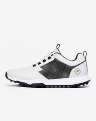 White Travis Mathew The Ringer 2 Tartan Golf Shoe