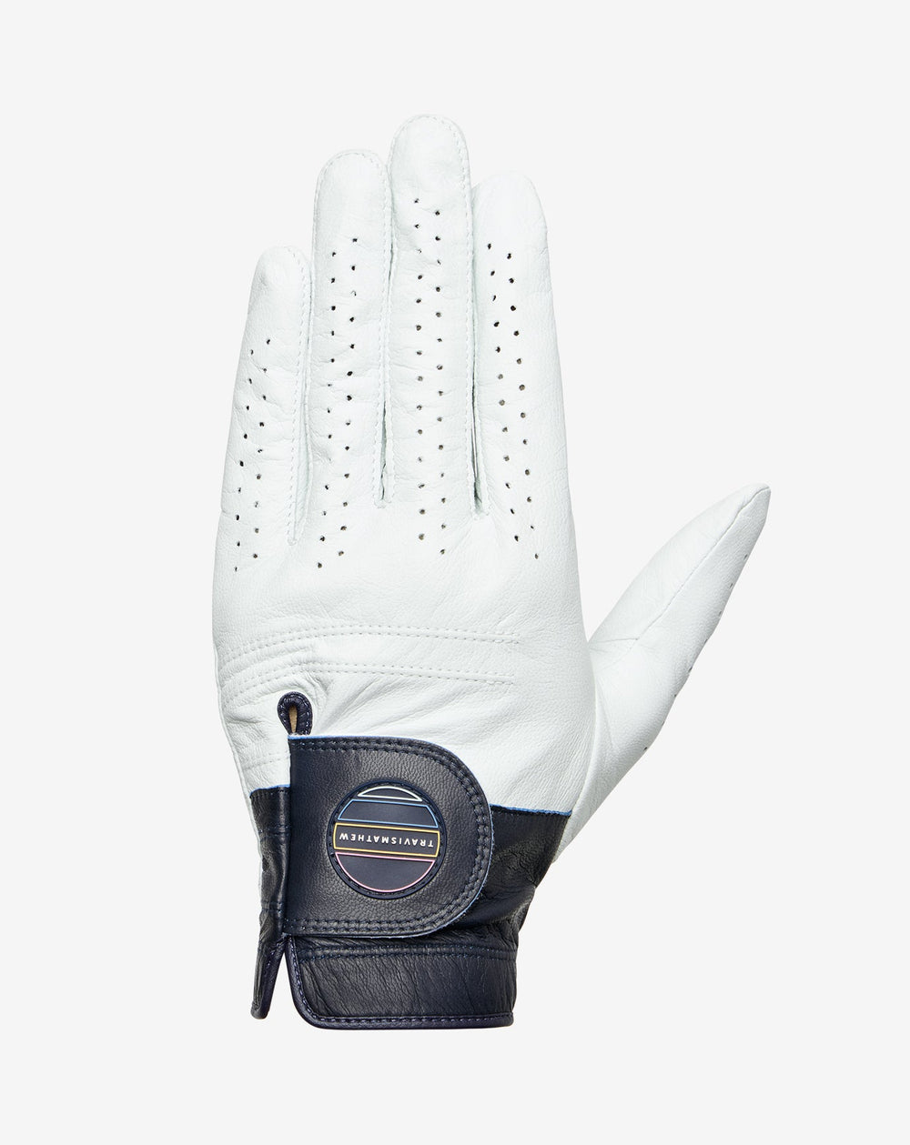 White/Mood Indigo Travis Mathew Get Out Of Town Golf Glove