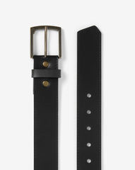 Black Travis Mathew Elusive Leather Belt