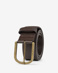 Dark Brown Travis Mathew Jinx 2.0 Leather Belt