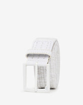 White/Micro Chip Travis Mathew Popsicle 2.0 Stretch Woven Belt
