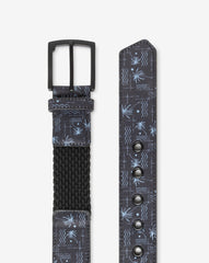 Black Travis Mathew Palmwood Canvas Stretch Belt