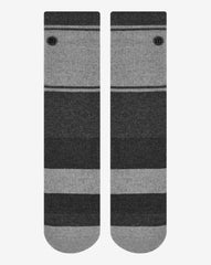 Heather Grey Pinstripe Travis Mathew Baja 2.0 Crew Sock