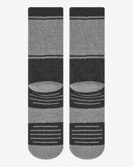 Heather Grey Pinstripe Travis Mathew Baja 2.0 Crew Sock