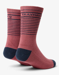 Rose Wine Travis Mathew Overall Mood Crew Sock