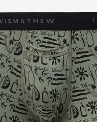 Dark Olive Travis Mathew Cabana Boxer