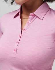 Heather Red Violet Travis Mathew Featherweight Active Polo
