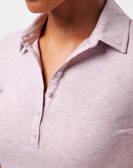 Heather Mauve Shadow Travis Mathew Featherweight Active Polo