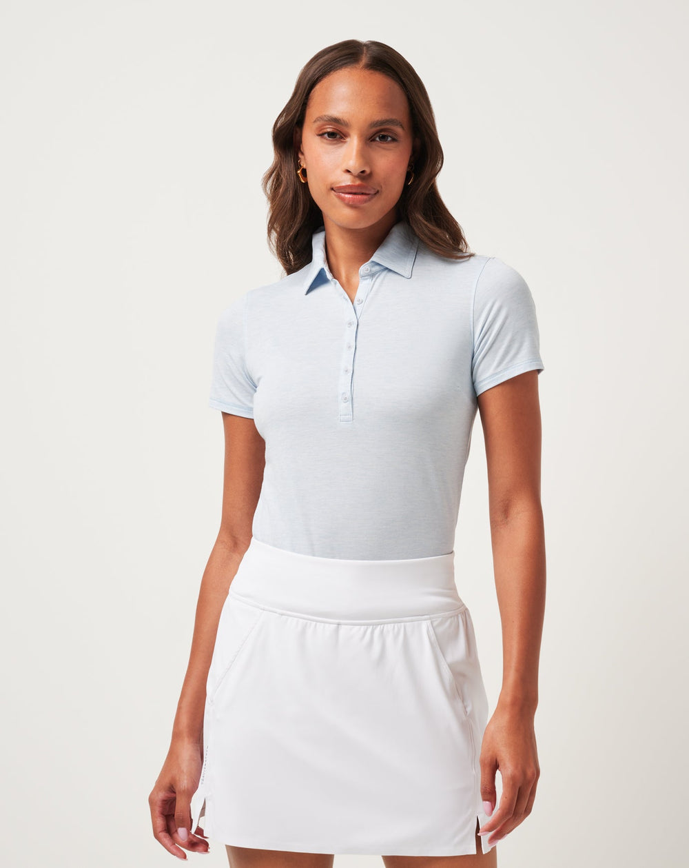 Heather Kentucky Blue Travis Mathew Featherweight Active Polo