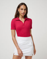 Persian Red Travis Mathew Moveknit Vneck Polo