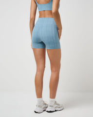 Smoke Blue Multi Travis Mathew Moveknit Bonded Short
