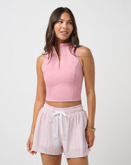 Foxglove Travis Mathew Sunfire Zip Tank