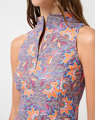 Persian Red Multi Travis Mathew Sunfire Zip Tank
