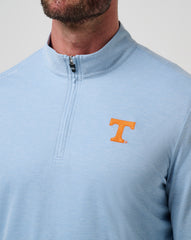 Heather Blue Travis Mathew Tennessee Time To Tailgate Quarter Zip