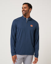 Navy Travis Mathew Auburn Time To Tailgate Quarter Zip