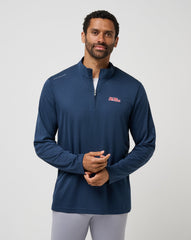 Navy Travis Mathew Mississippi Time To Tailgate Quarter Zip
