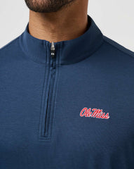 Navy Travis Mathew Mississippi Time To Tailgate Quarter Zip