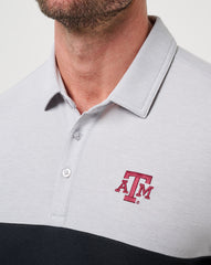 Heather Grey/Black Travis Mathew Texas A&M Drop Back Polo