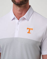 White/Heather Grey Travis Mathew Tennessee Drop Back Polo