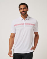 White/Crimson Travis Mathew Arkansas Top Recruit Polo