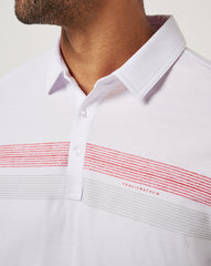 White/Crimson Travis Mathew Arkansas Top Recruit Polo