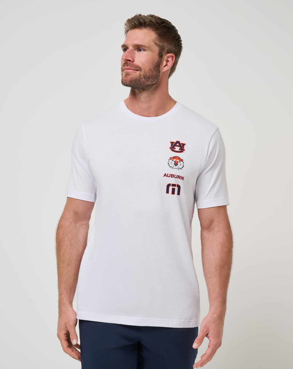 White Travis Mathew Auburn Playoffs 2.0 Tee
