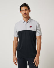 Heather Grey/Black Travis Mathew Arkansas Drop Back Polo