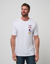 White Travis Mathew LSU Playoffs 2.0 Tee