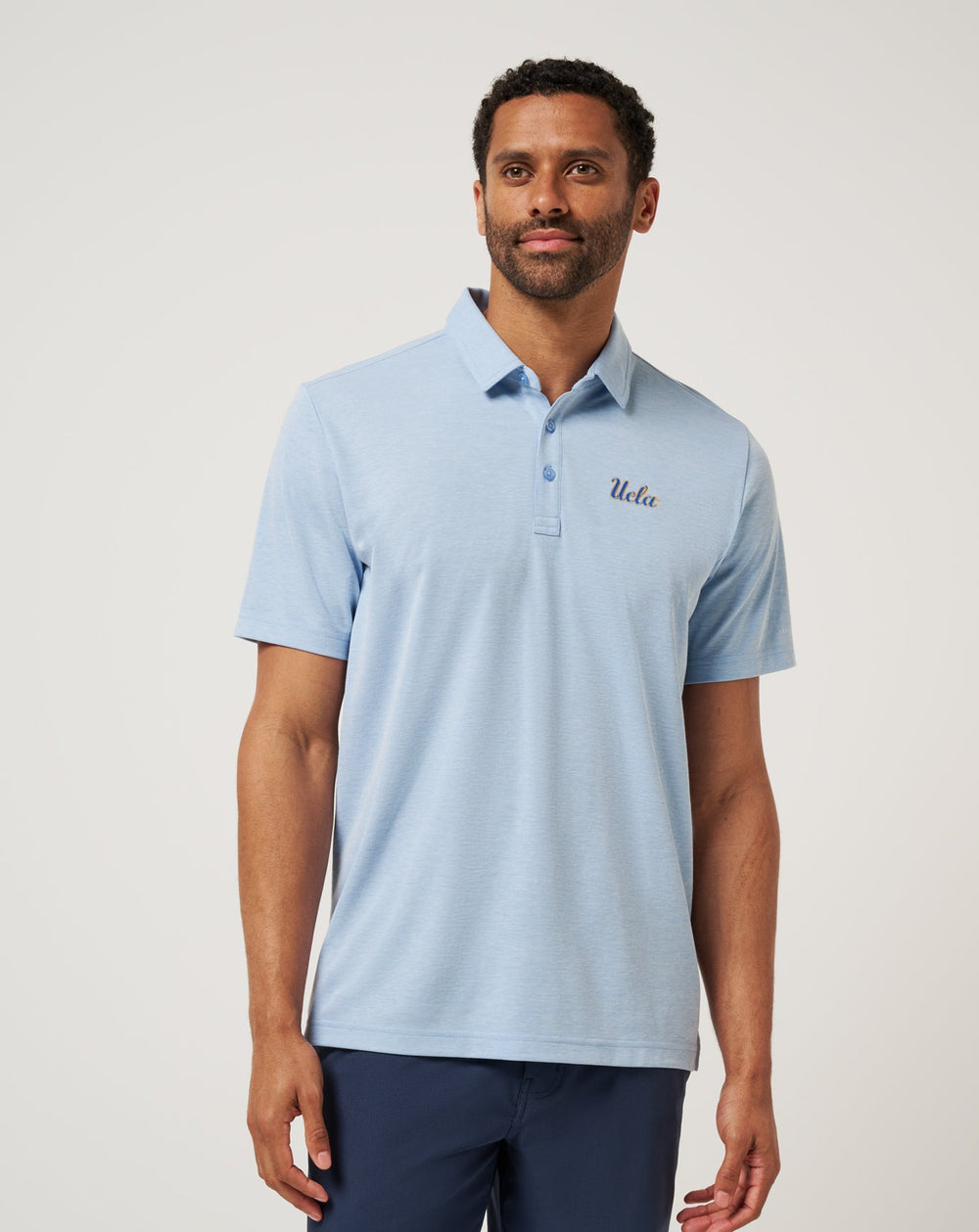 Heather Blue Travis Mathew UCLA School Pride Polo