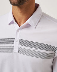 White/Black Travis Mathew Iowa Top Recruit Polo