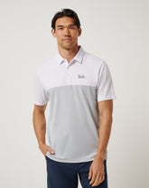 White/Heather Grey Travis Mathew UCLA Drop Back Polo