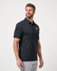 Black Travis Mathew Nebraska School Pride Polo